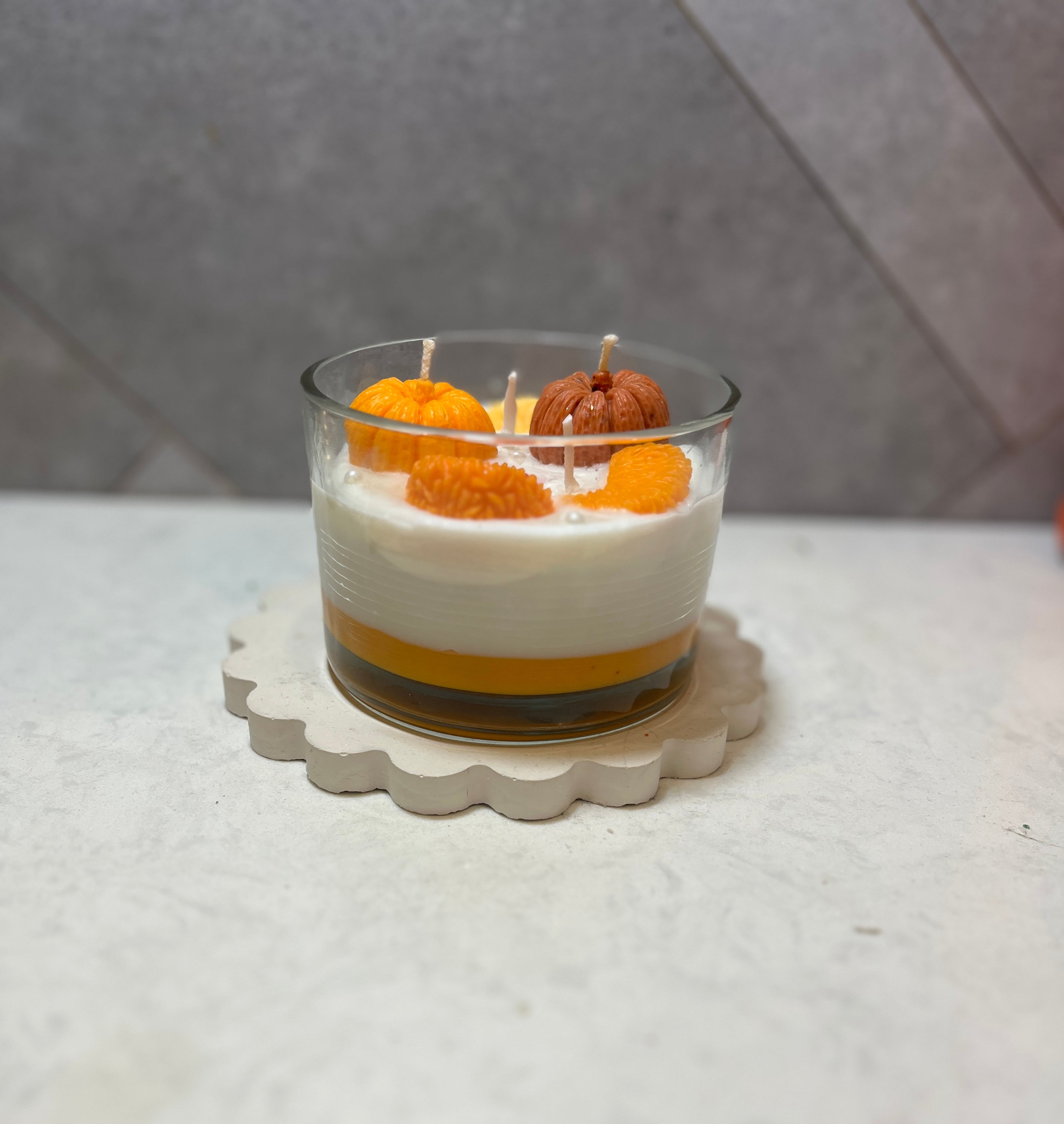 Pumpkin spice candle