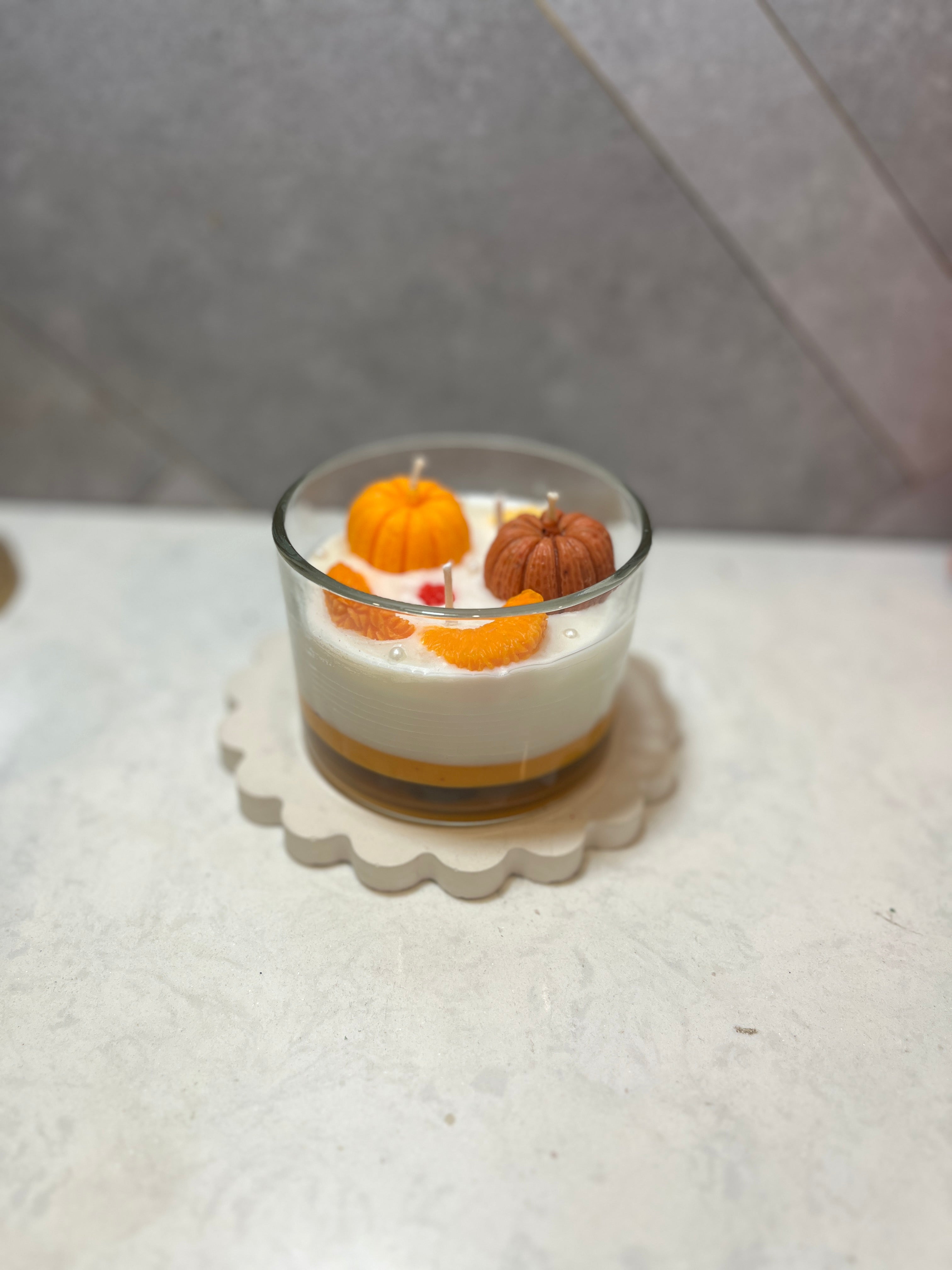 Pumpkin spice candle