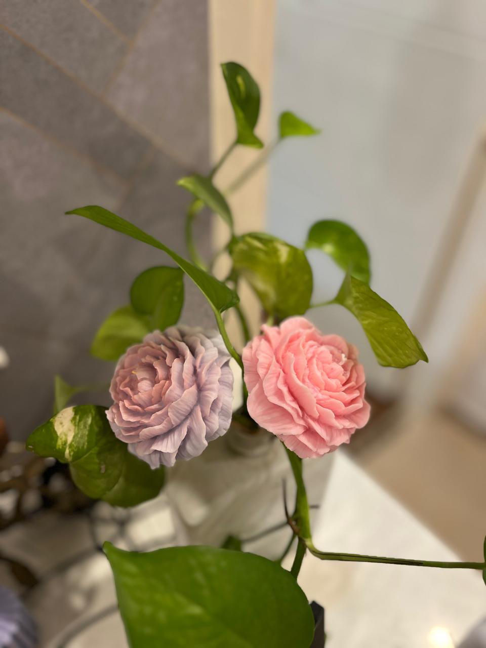 Premium Big Peony Candle