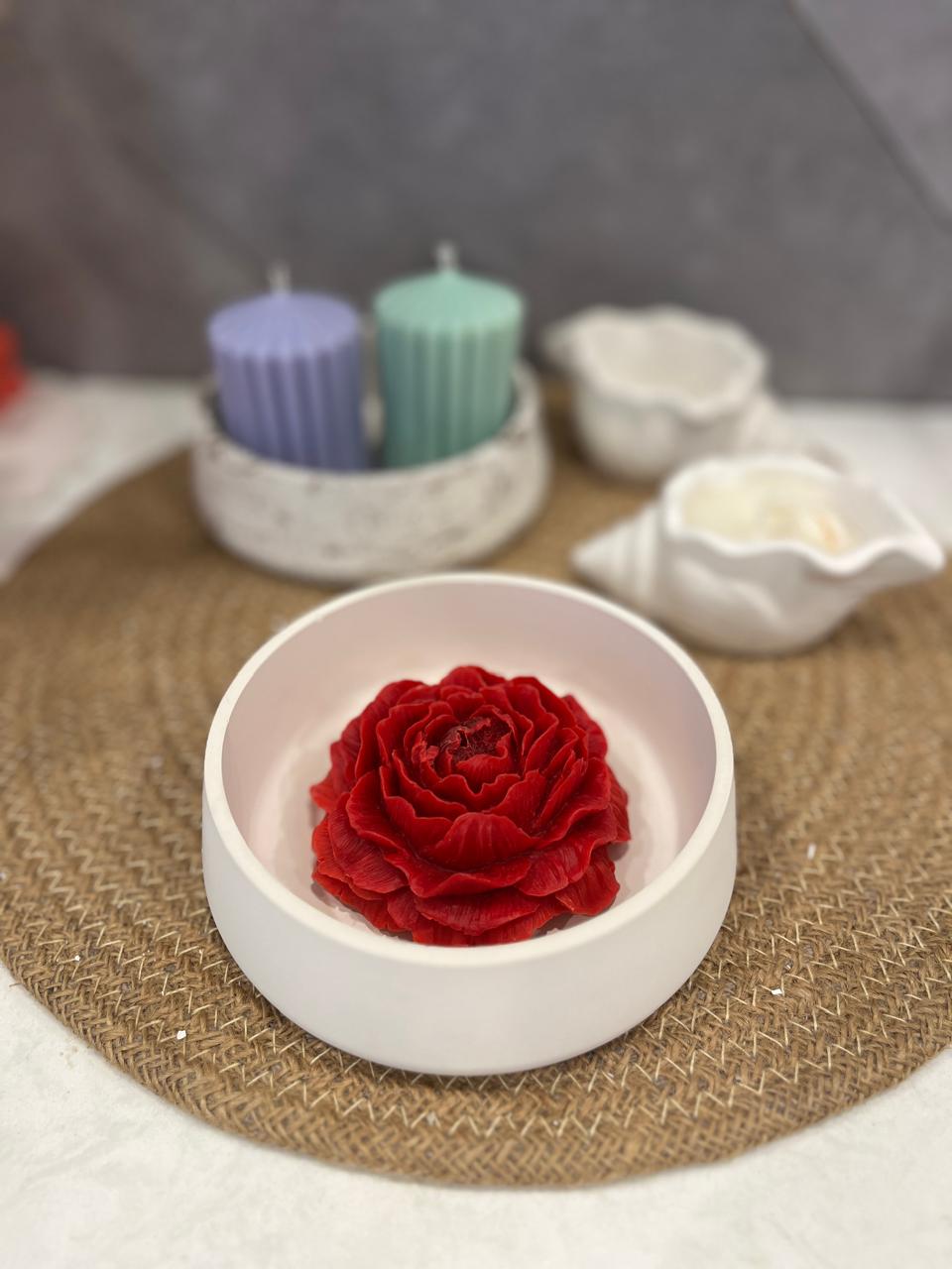 Premium Big Peony Candle